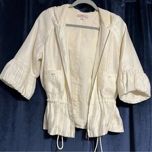 Intuitions Shimmery Jacket with Hoodie
